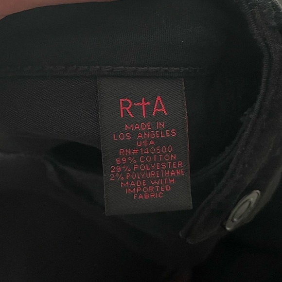 RtA Road to Awe Black Pants Size 26 - Picture 10 of 12